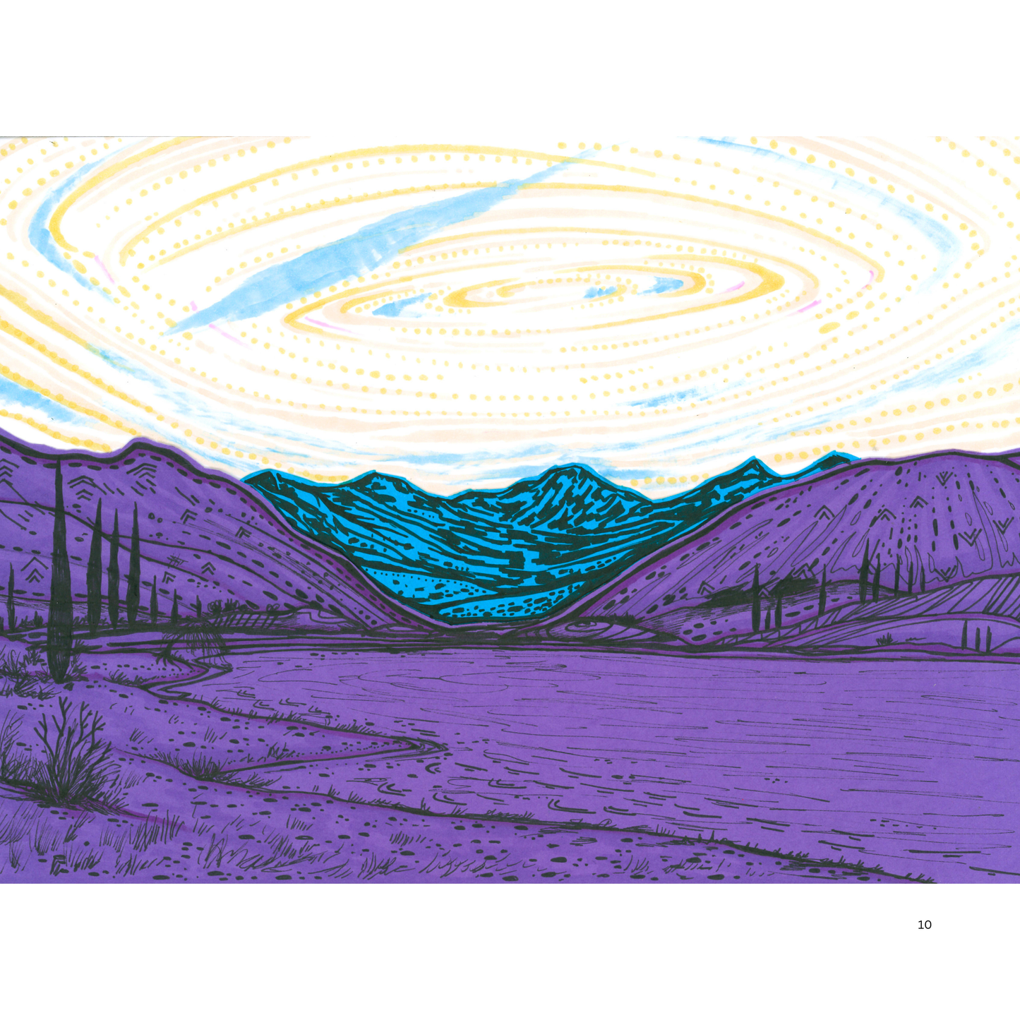 2O24 • Media Mix Landscapes A4 (70 unique illustrations)