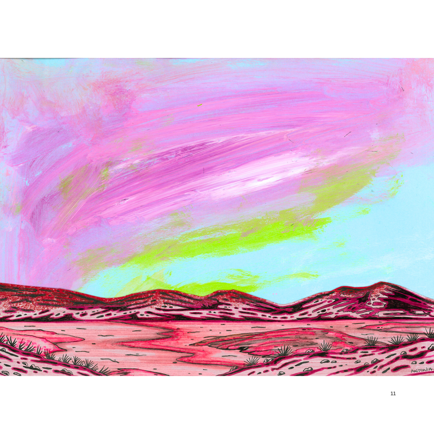 2O24 • Media Mix Landscapes A4 (70 unique illustrations)
