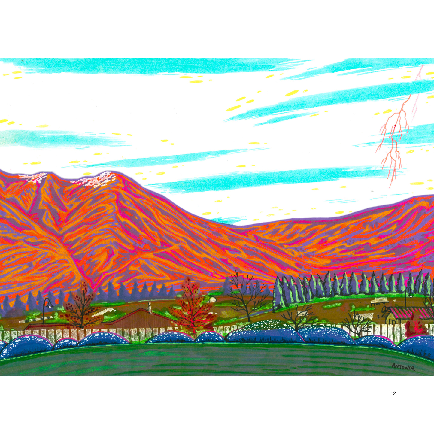 2O24 • Media Mix Landscapes A4 (70 unique illustrations)