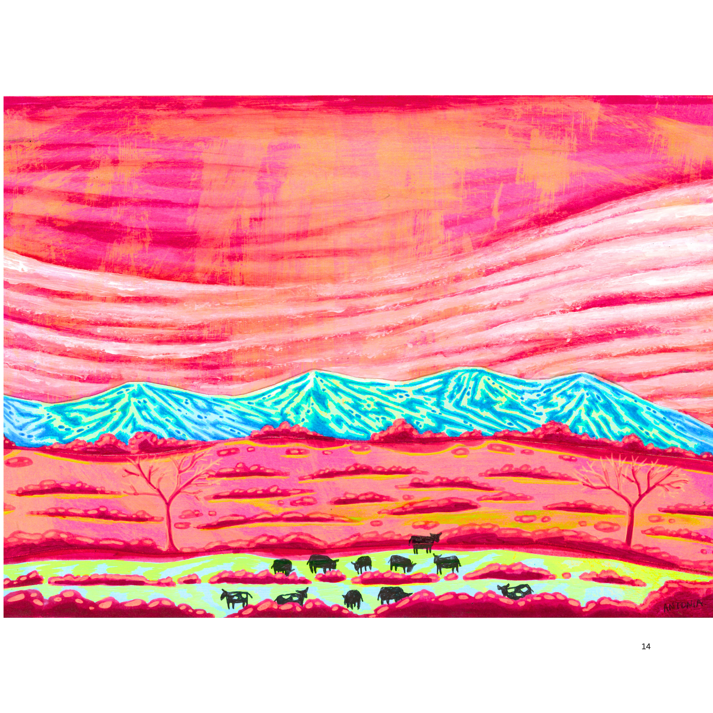 2O24 • Media Mix Landscapes A4 (70 unique illustrations)