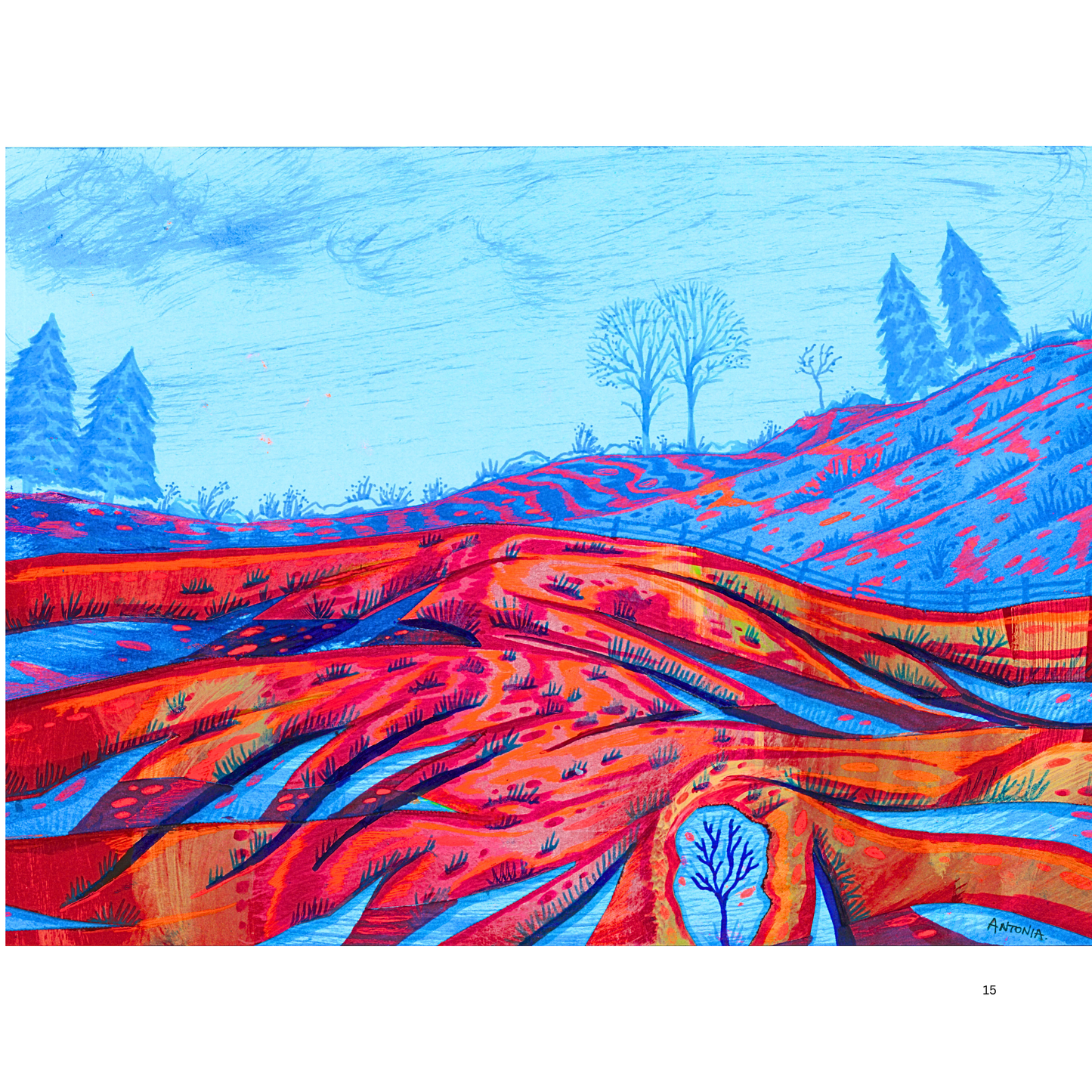 2O24 • Media Mix Landscapes A4 (70 unique illustrations)