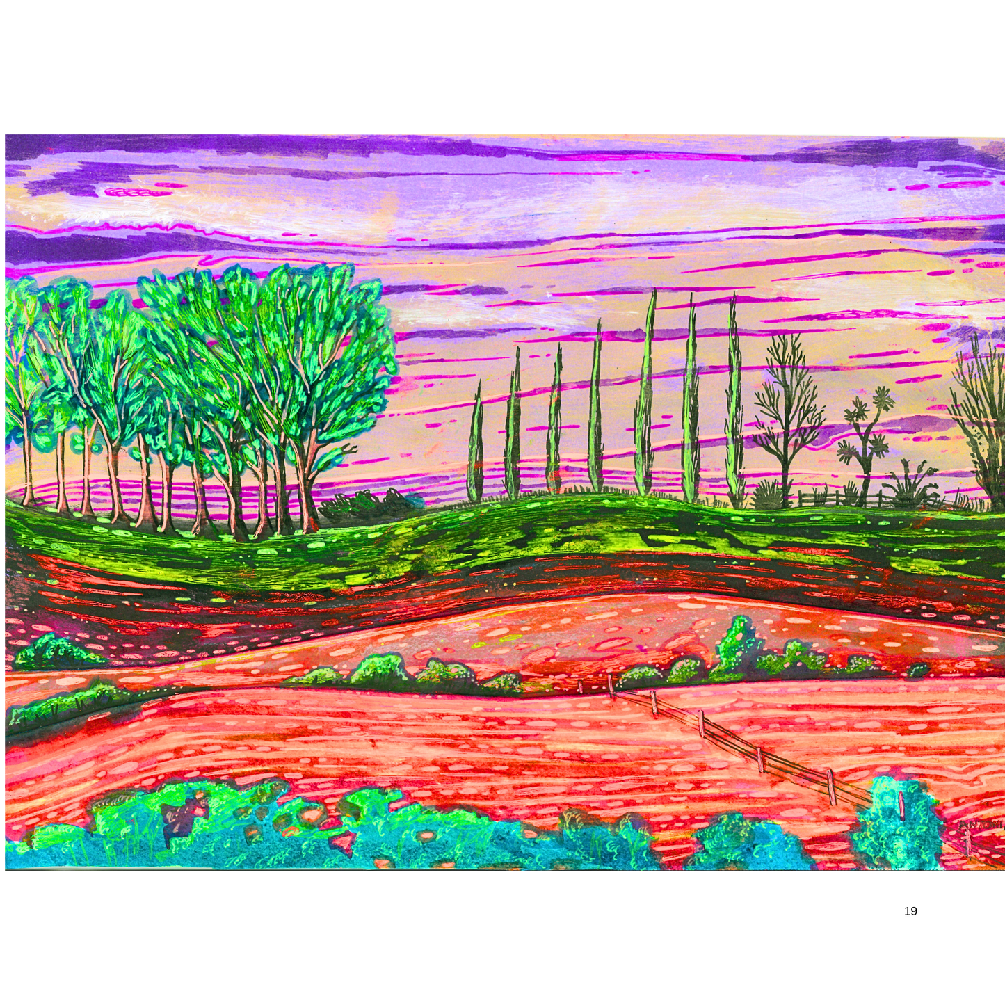 2O24 • Media Mix Landscapes A4 (70 unique illustrations)