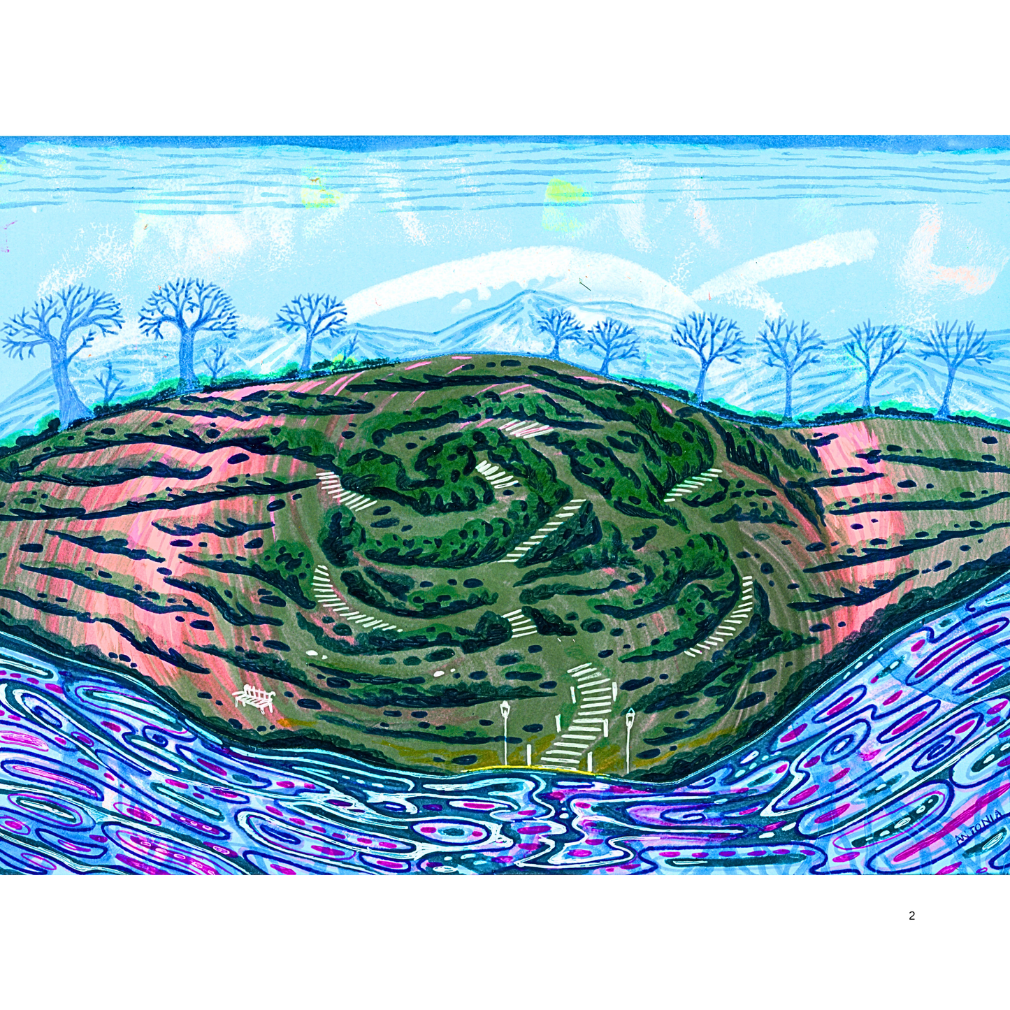 2O24 • Media Mix Landscapes A4 (70 unique illustrations)