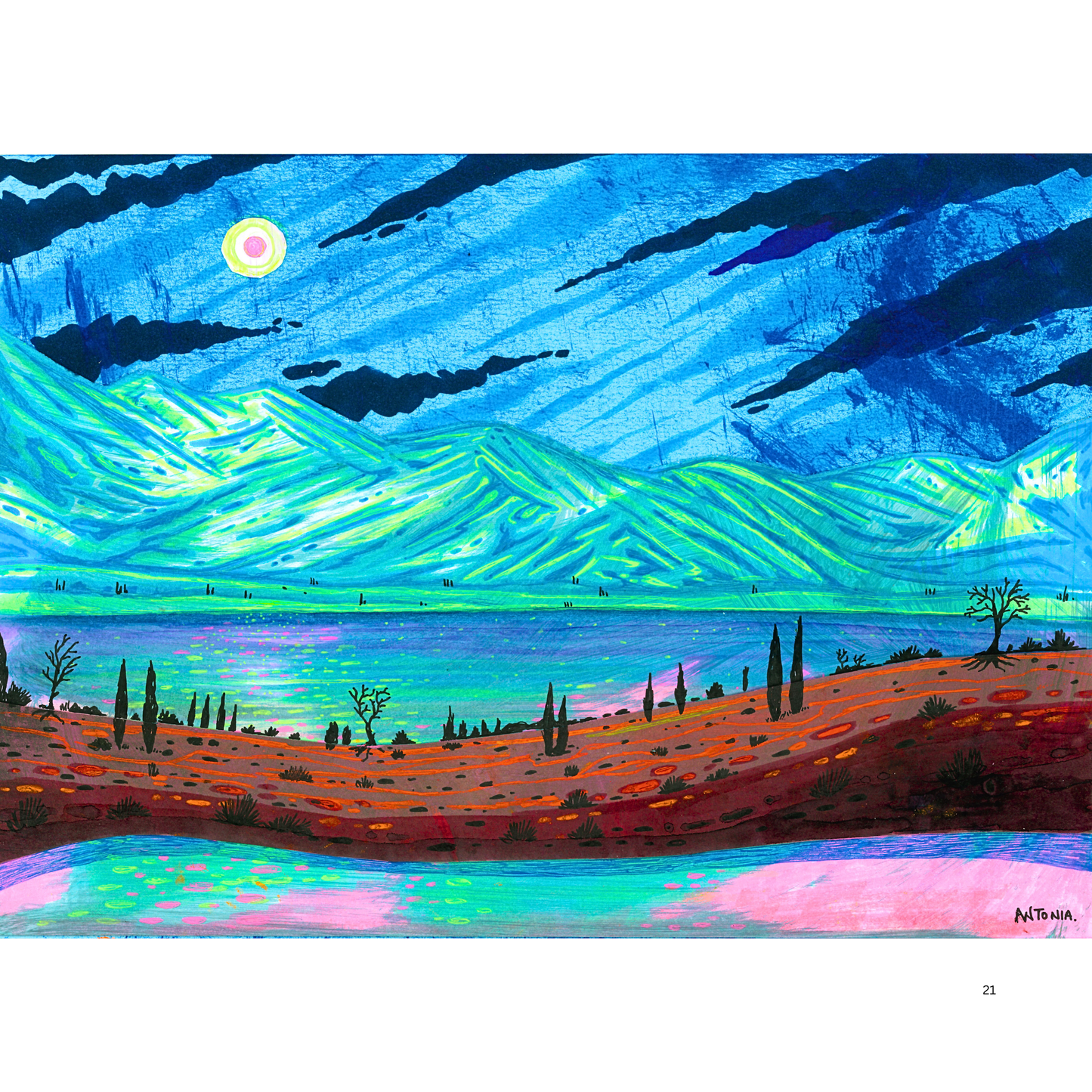 2O24 • Media Mix Landscapes A4 (70 unique illustrations)