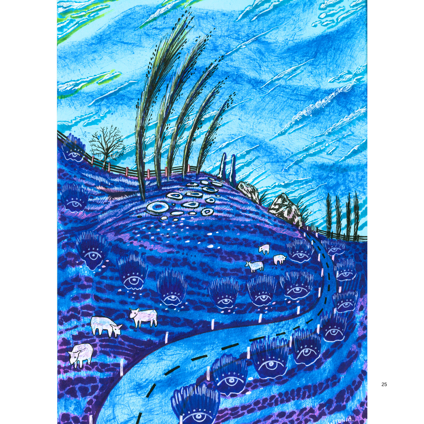 2O24 • Media Mix Landscapes A4 (70 unique illustrations)