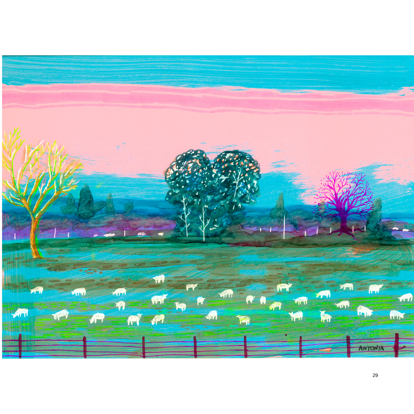 2O24 • Media Mix Landscapes A4 (70 unique illustrations)