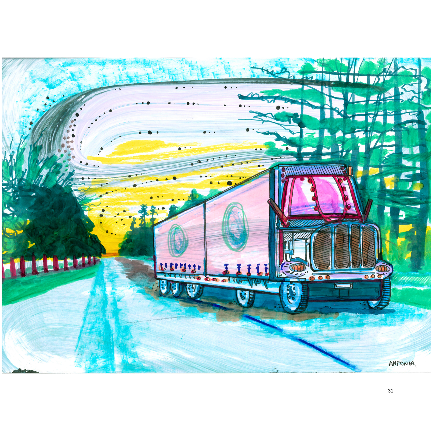 2O24 • Media Mix Landscapes A4 (70 unique illustrations)