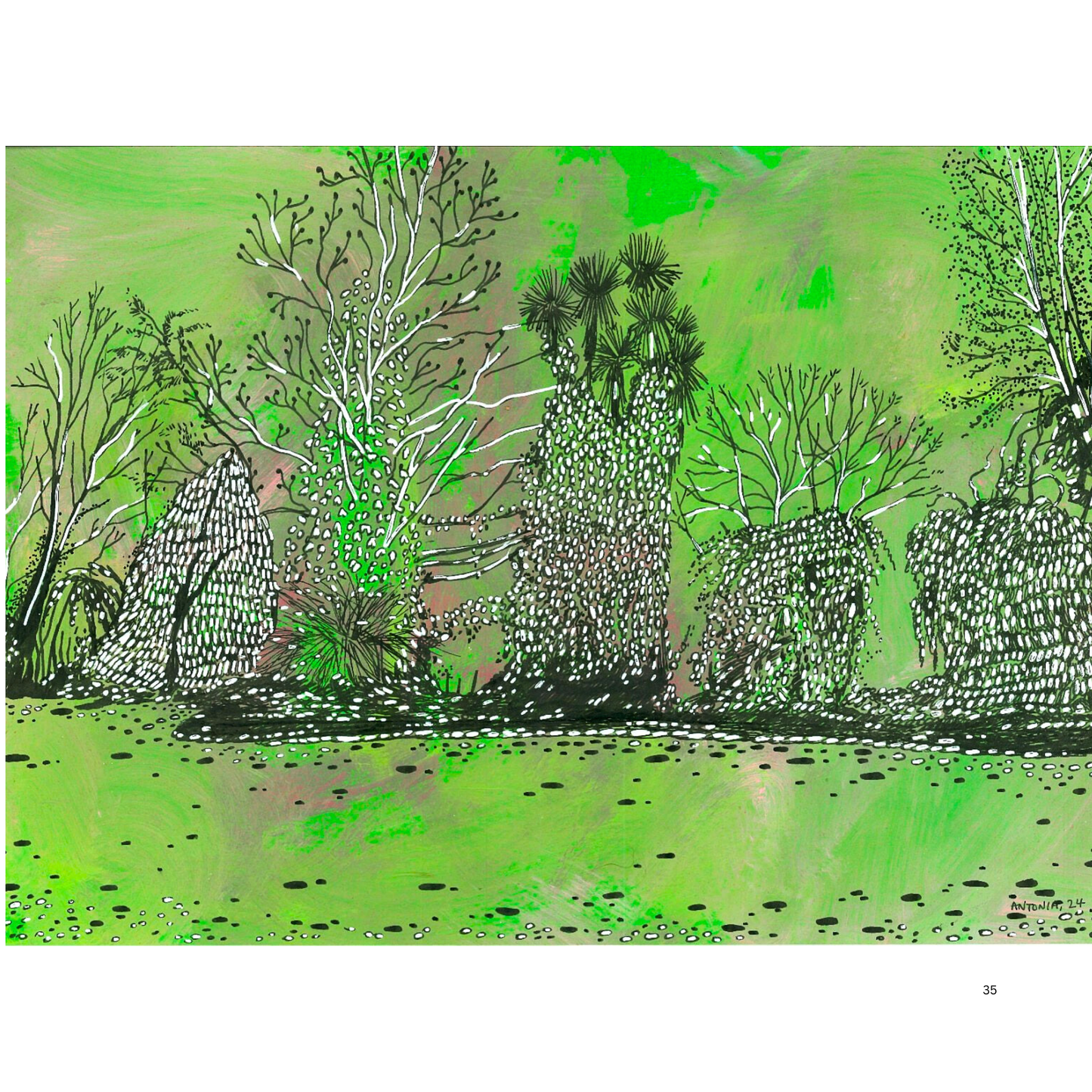 2O24 • Media Mix Landscapes A4 (70 unique illustrations)
