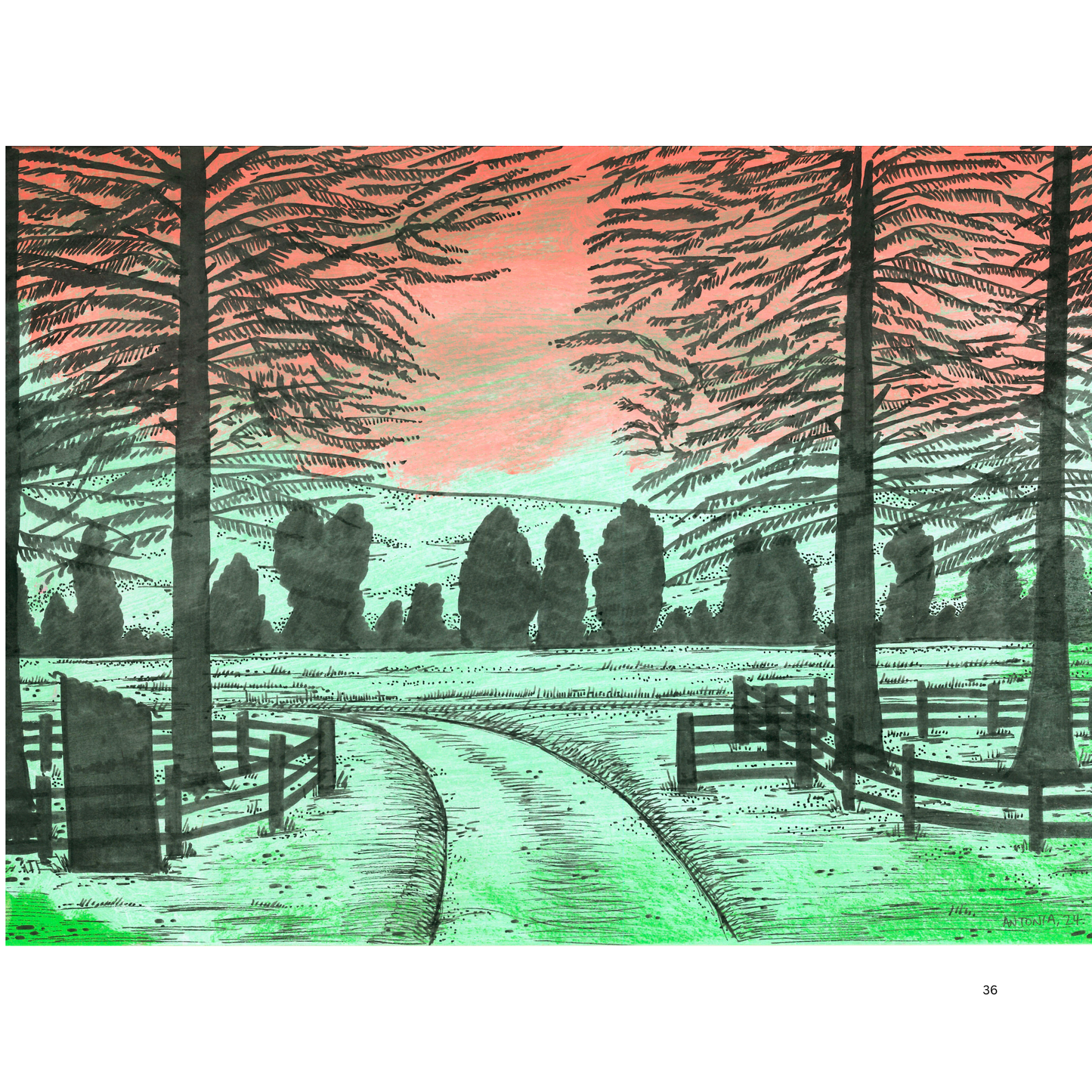 2O24 • Media Mix Landscapes A4 (70 unique illustrations)