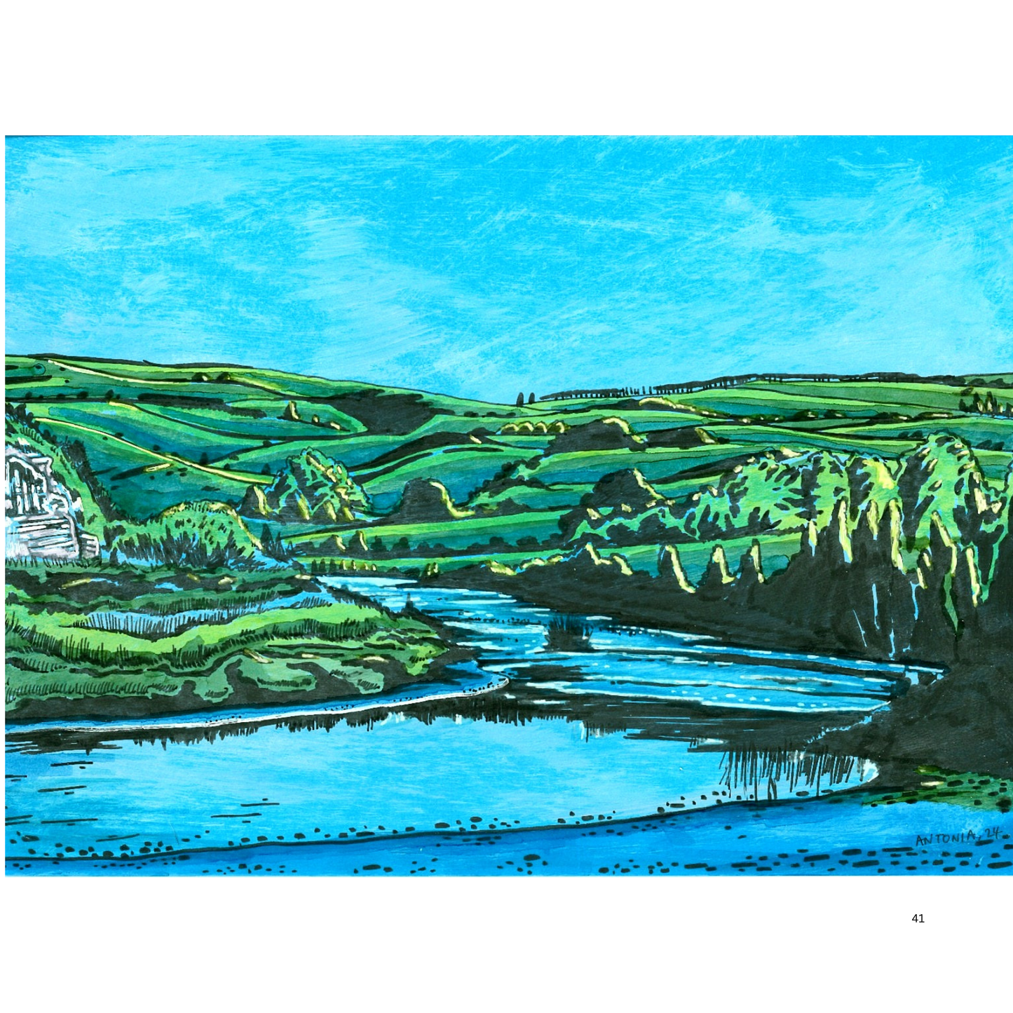 2O24 • Media Mix Landscapes A4 (70 unique illustrations)