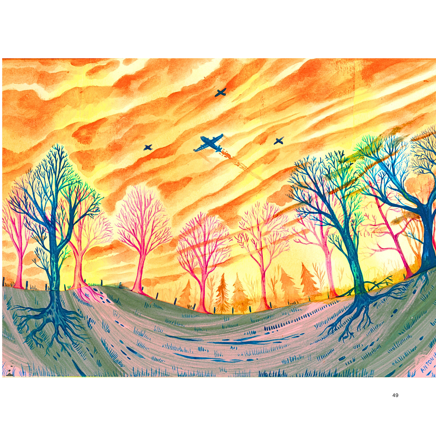 2O24 • Media Mix Landscapes A4 (70 unique illustrations)