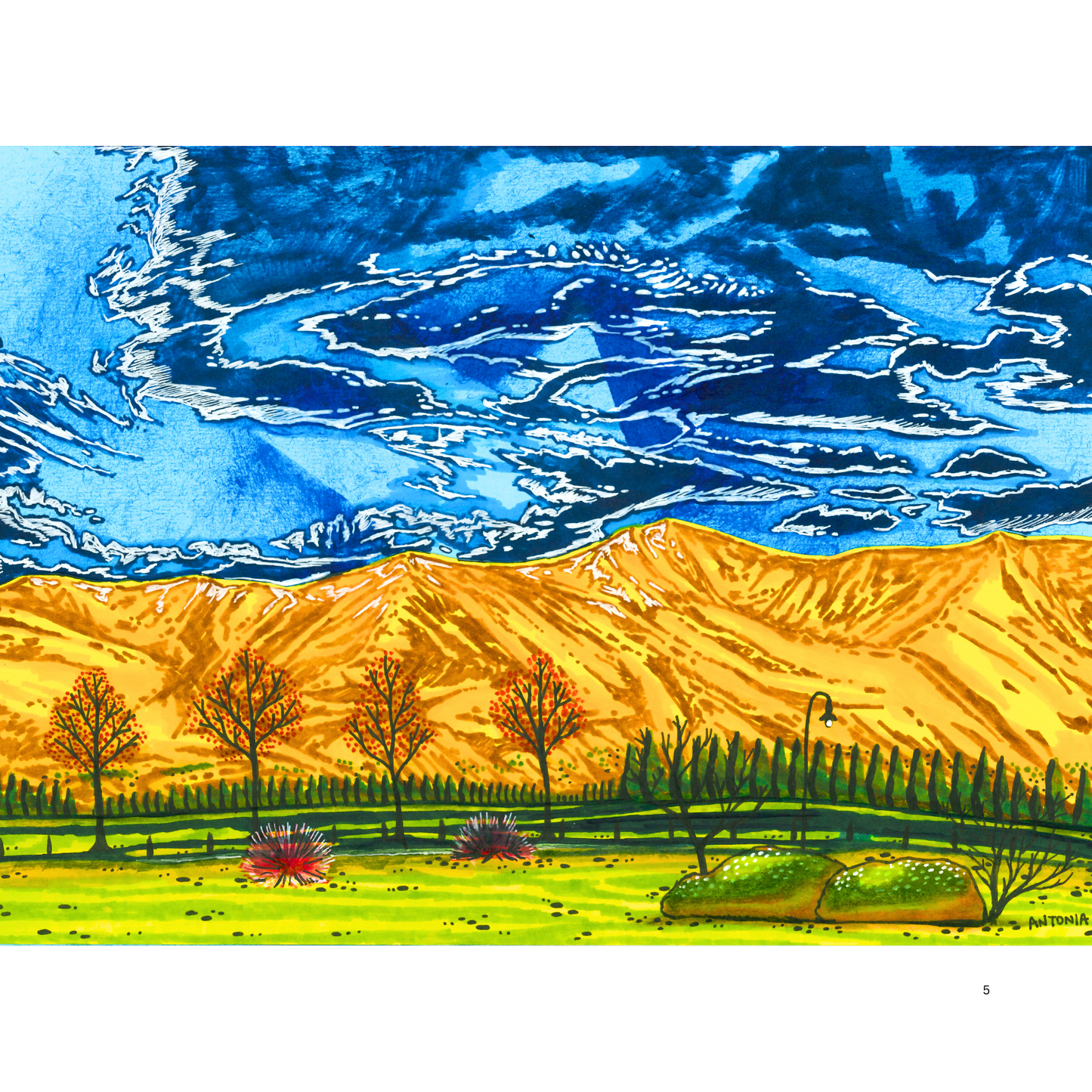 2O24 • Media Mix Landscapes A4 (70 unique illustrations)