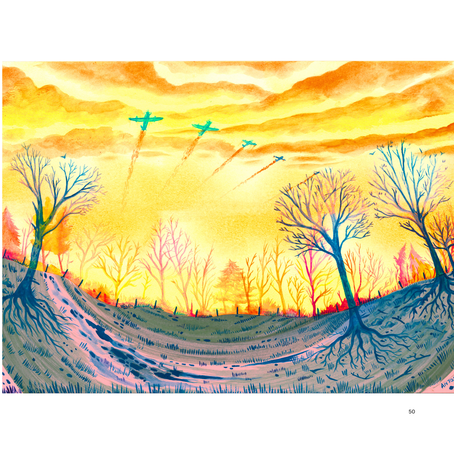 2O24 • Media Mix Landscapes A4 (70 unique illustrations)