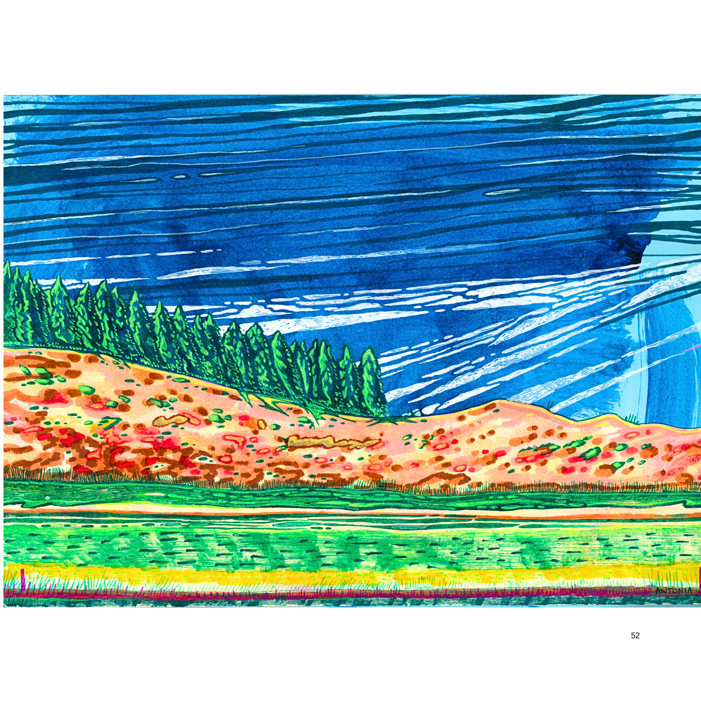 2O24 • Media Mix Landscapes A4 (70 unique illustrations)
