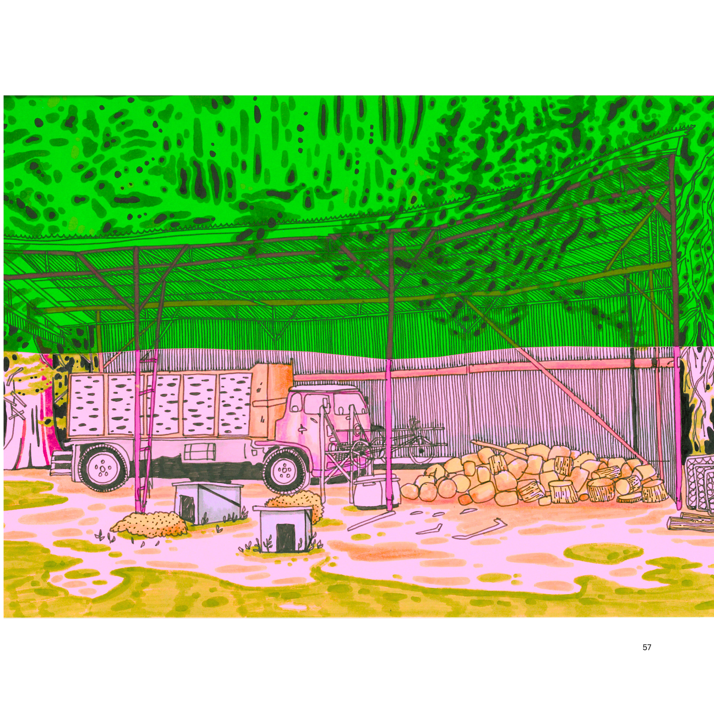 2O24 • Media Mix Landscapes A4 (70 unique illustrations)