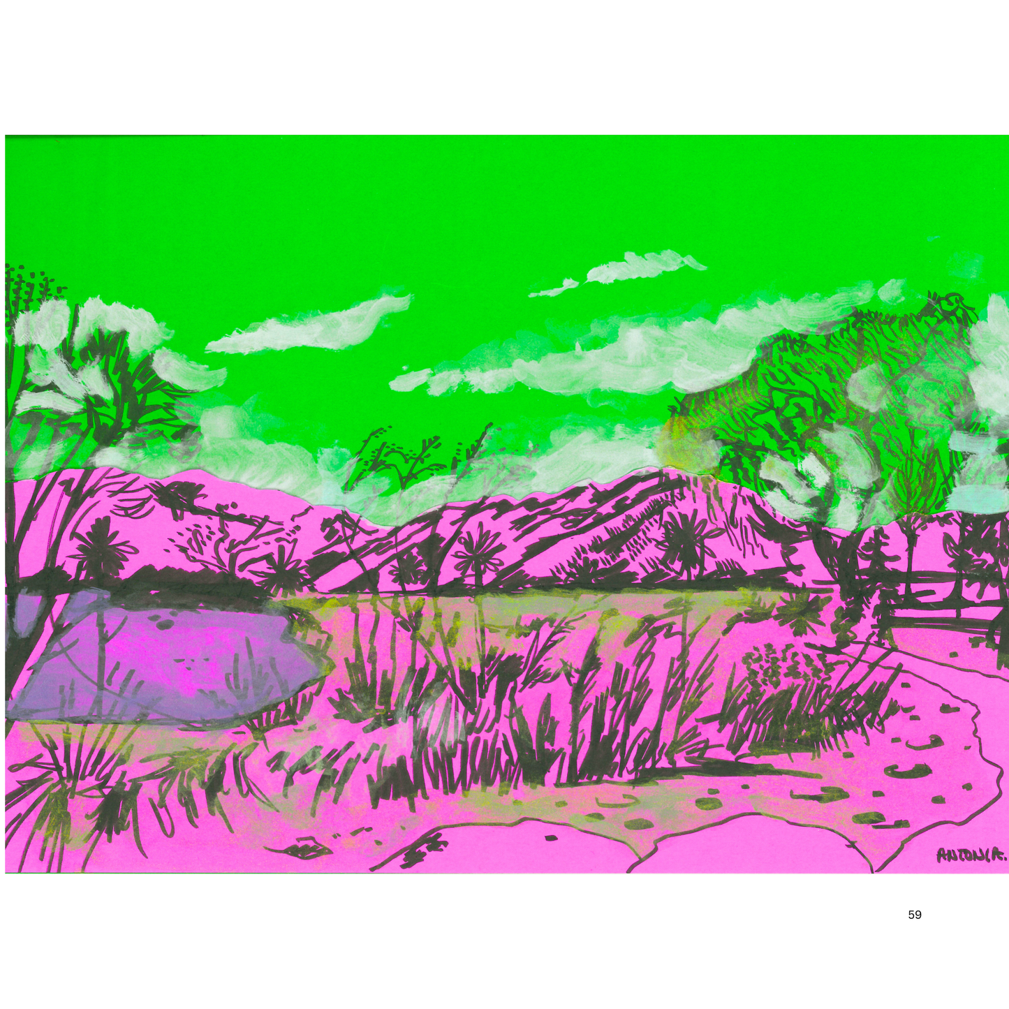 2O24 • Media Mix Landscapes A4 (70 unique illustrations)
