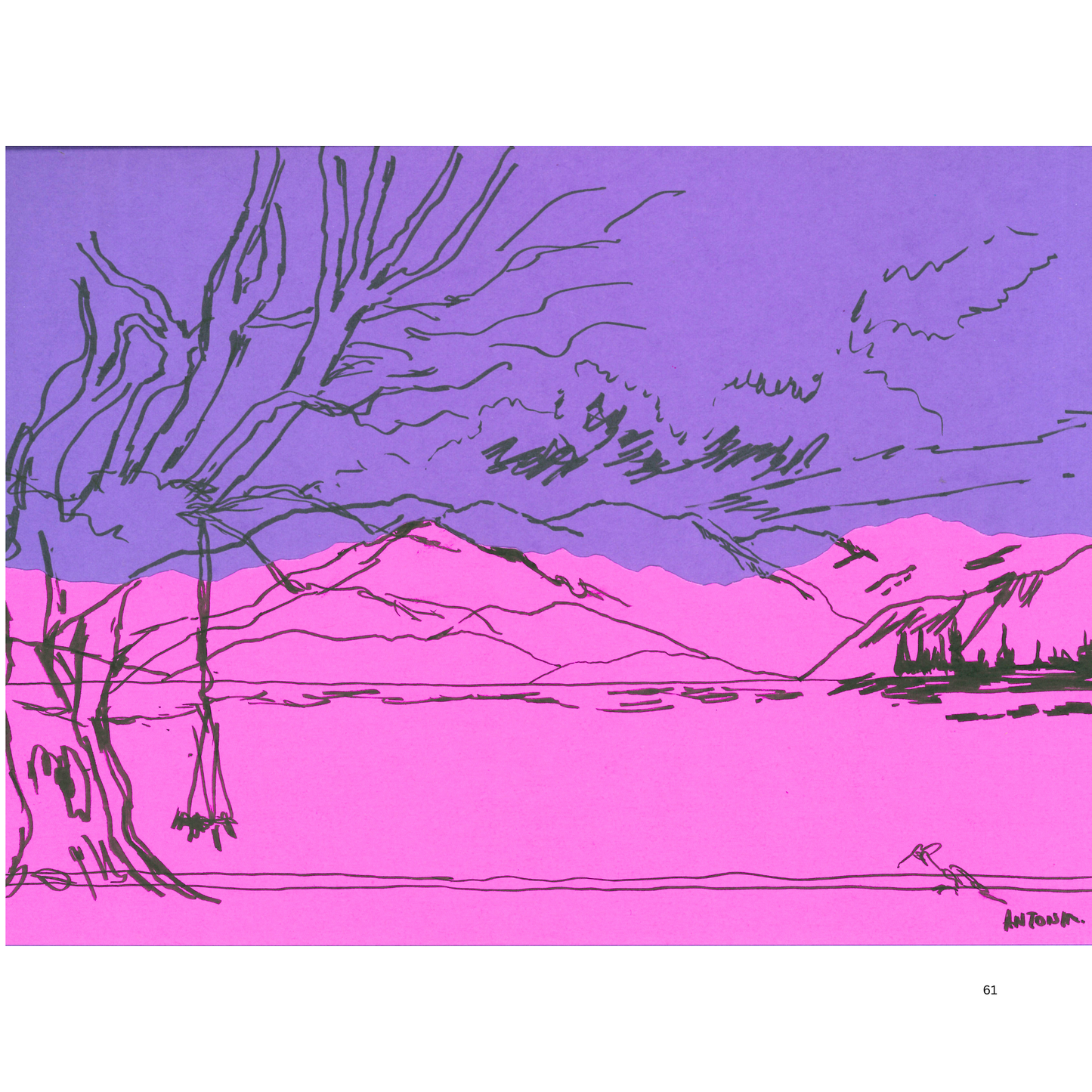 2O24 • Media Mix Landscapes A4 (70 unique illustrations)