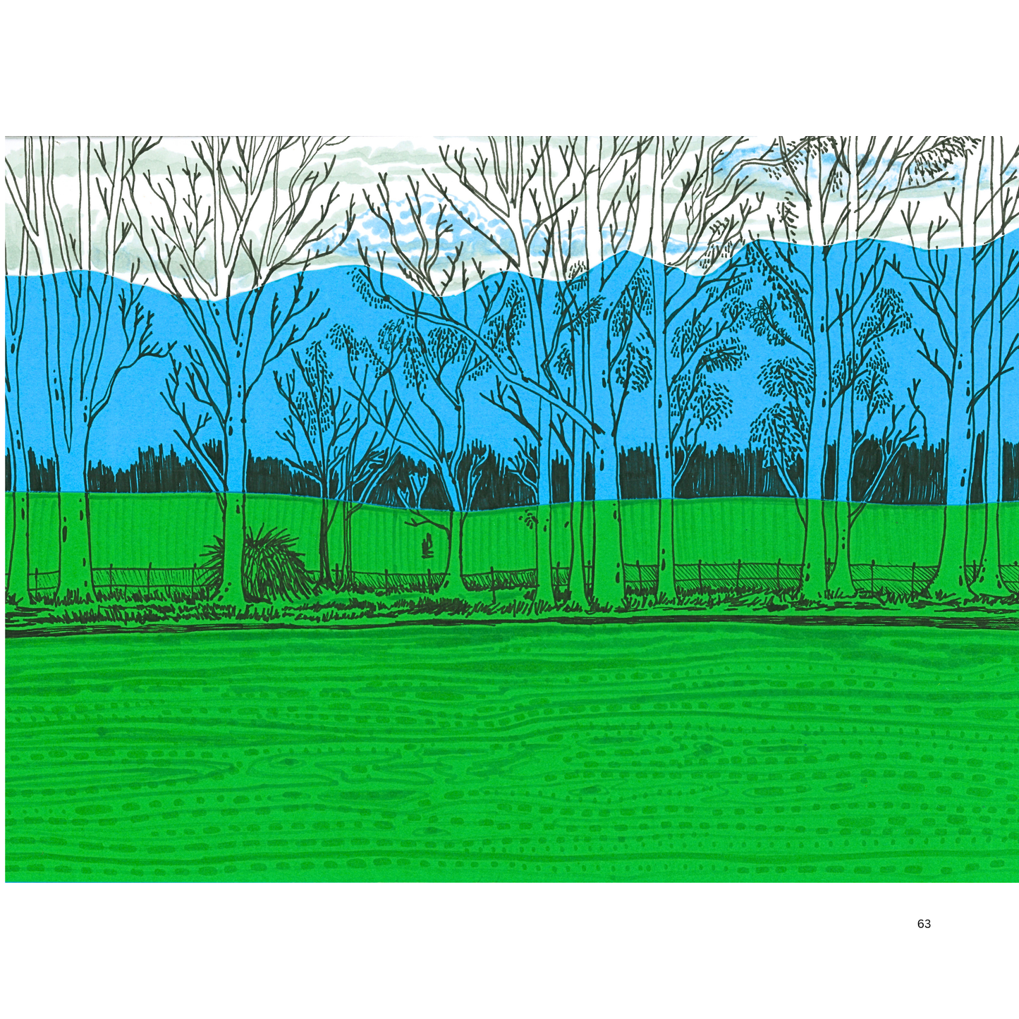 2O24 • Media Mix Landscapes A4 (70 unique illustrations)