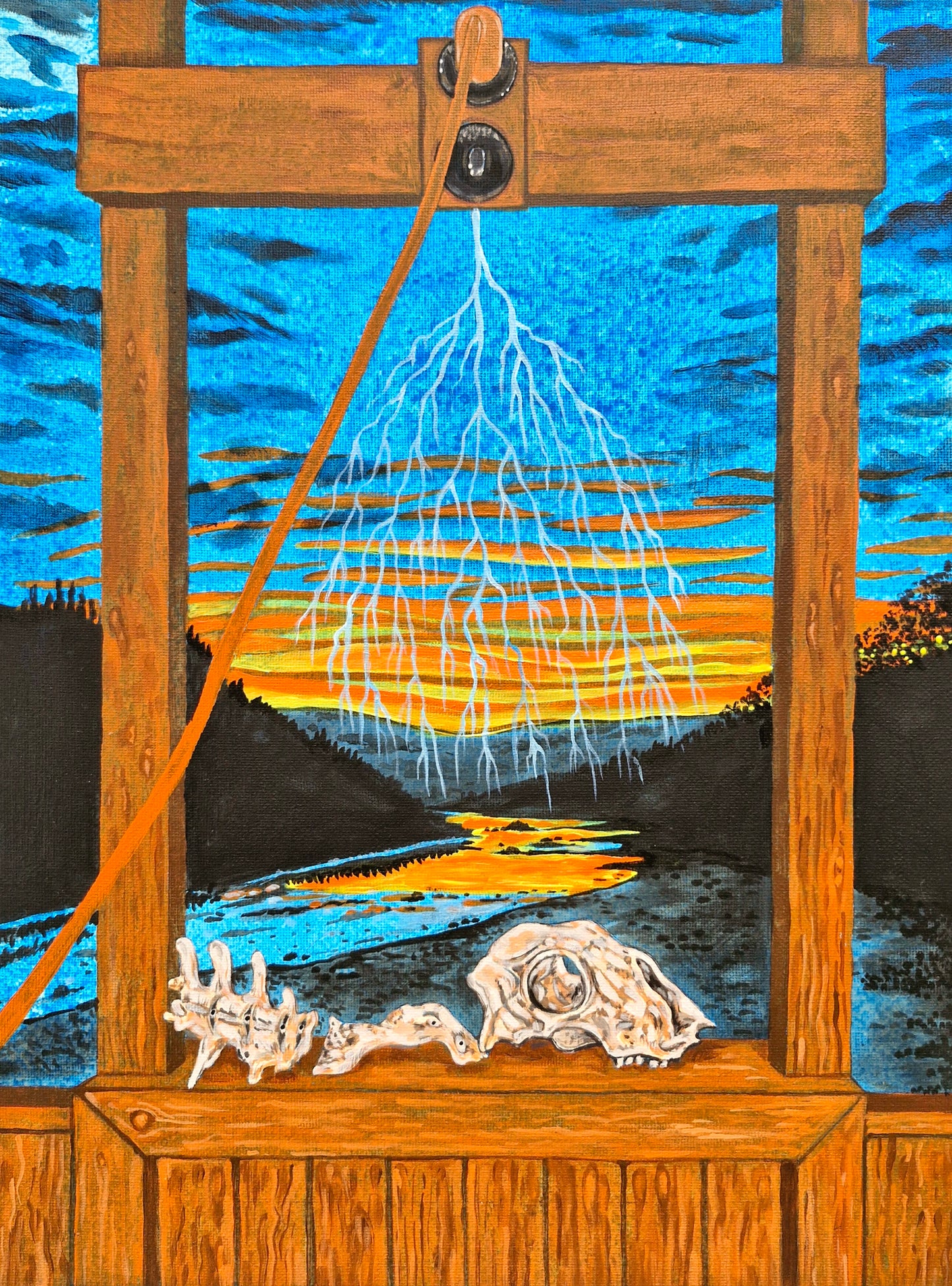 30x40cm. Acrylic on Canvas. 2024.