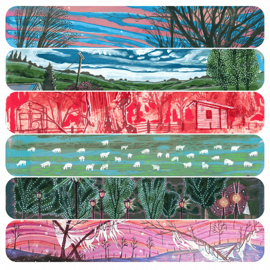 2O24 • Media Mix Landscapes A4 (70 unique illustrations)