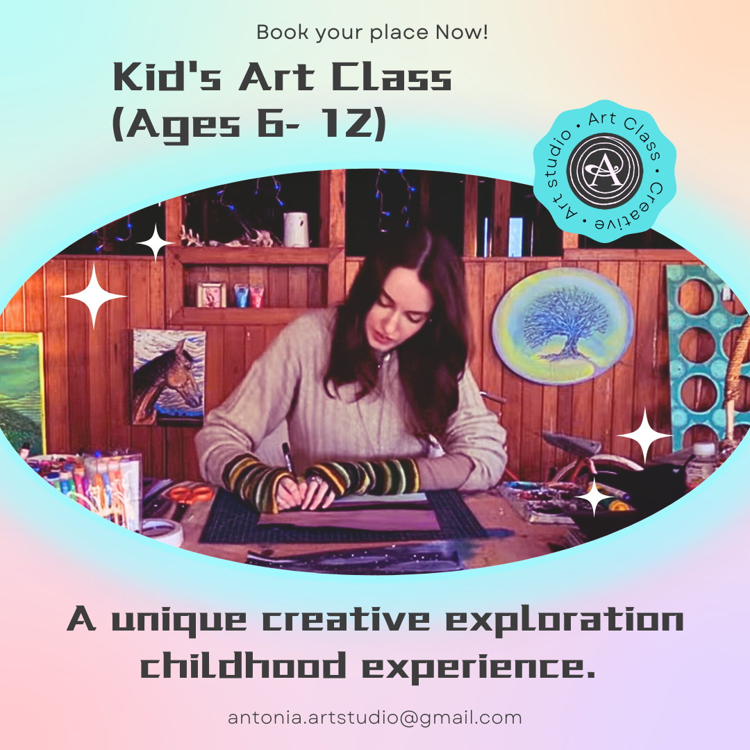 #NEW • 2O25 • Kid's Art Class 🐛🦋 (ages 6-12)